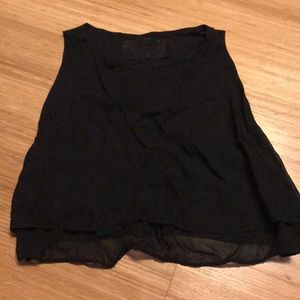 Reformation double layer cropped blouse